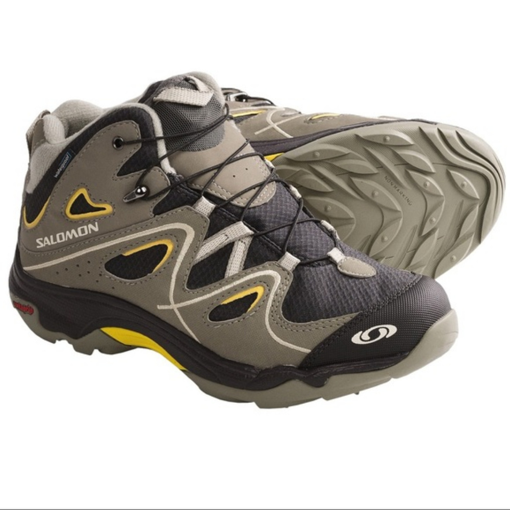 Salomon Trax Mid Waterproof Hiking Boots Kids Sz 3
